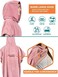 SUN CUBE Surf Poncho Changing Robe with HoodThick Quick Dry Microfiber Wetsuit Changing Towel for Surfing Beach Swim Outdoor Sports - Pink.