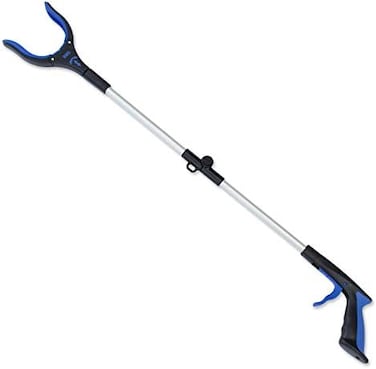 RMS 34 Inch Extra Long Reacher Grabber - Foldable Gripper and Reaching Tool with Rotating Jaw.