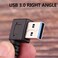 Oxsubor USB C 90 Degree Right Angle Cable Extension USB 3. 0 Type c Cable LeftRight Angle Male by (20CM,8IN(2 Pack.