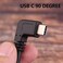 Oxsubor USB C 90 Degree Right Angle Cable Extension USB 3. 0 Type c Cable LeftRight Angle Male by (20CM,8IN(2 Pack.