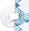 FEATCH 4 PCS Shower Curtain Clips, Shower Windproof Splash Guard - Self Adhesive Shower Curtain Weight Clip (White.