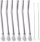FRUTA 6 PCS Stainless Steel Yerba Mate Tea Bombilla Straws with Filter Spoon and 2 PCS Cleaning Brushes, Removable Filtered Spoons Drinking Straw, 18. 5CM/7. 28inch.
