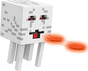 Mattel Minecraft ToysFireball Ghast Figure with 10 Shooting DiscsVideo-Game CollectibleGifts for Kids and Fans.