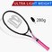 LUNNADE Adults Tennis Racket 27 Inch, Shockproof Carbon Fiber Tennis Racquet Light-Weight, Pre-Strung and Regrip, Suitable for Beginners to Intermediate Players.