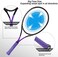 LUNNADE Adults Tennis Racket 27 Inch, Shockproof Carbon Fiber Tennis Racquet Light-Weight, Pre-Strung and Regrip, Suitable for Beginners to Intermediate Players.