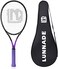 LUNNADE Adults Tennis Racket 27 Inch, Shockproof Carbon Fiber Tennis Racquet Light-Weight, Pre-Strung and Regrip, Suitable for Beginners to Intermediate Players.