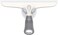 MR.SIGA MR. SIGA Multi-Purpose Silicon Squeegee for Window, Glass, Shower Door, Car Windshield, Heavy Duty Window Scrubber, Includes Suction Hook, 10 inch, WhiteGrey, 1 Pack.