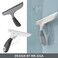 MR.SIGA MR. SIGA Multi-Purpose Silicon Squeegee for Window, Glass, Shower Door, Car Windshield, Heavy Duty Window Scrubber, Includes Suction Hook, 10 inch, WhiteGrey, 1 Pack.