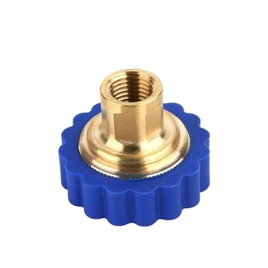 MEASUREMAN Garden Hose Adaptor Lead Free Brass, 3/4"" Female Hose x 1/4"" NPT Female, 360 Degree Swivel.
