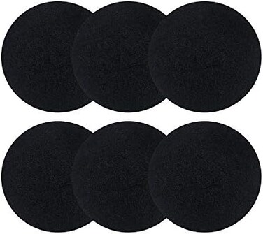 ddLUCK 6 Pack Thickening Compost Bin Filters Activated Carbon Filters for Kitchen Compost Bin Filters Replacement, 10 mm Thickness.