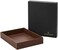 Gallaway Leather Valet Tray For Men - Nightstand Organizer EDC Tray For Wallet and Keys - Bedside Dresser Catch All Dump Key Tray - Bedside Table Tray Organizer Key Bowl for Entryway Table, Dark Brown