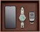 Gallaway Leather Valet Tray For Men - Nightstand Organizer EDC Tray For Wallet and Keys - Bedside Dresser Catch All Dump Key Tray - Bedside Table Tray Organizer Key Bowl for Entryway Table, Dark Brown