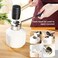 CJFocus Coconut Opener Tool Set, SafeEasy to Open YoungMature Coconuts Tool, Food Grade Stainless Steel Coco Nut Opener Kit with Rubber Mallet Meat Removal, Sc, StrawSilicone Mat, ALL IN ONE Bag.