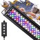 مصباح حوض السمك hygger 18W LED يعمل على مدار الساعة طوال أيام الأسبوع، مع وضع شروق الشمس وضوء النهار وضوء القمر ووضع DIY، ومؤقت قابل للتعديل، وسطوع قابل للتعديل، وحامل قابل للتمديد، و7 ألوان لحوض النب