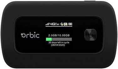 Orbic Verizon Speed Mobile Hotspot4G LTEConnect up to 10 Wi-Fi Enabled DevicesUp to 12 hrs of Usage timeUp to 5 Days of Stand-by timeGreat for Remote Workers.