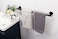 TocTen Bath Towel Bar - Thicken SUS304 Stainless Steel Bathroom Towel Holder, Towel Rod for Bathroom Heavy Duty Wall Mounted Towel Rack Hanger (24IN, Black.