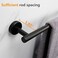 TocTen Bath Towel Bar - Thicken SUS304 Stainless Steel Bathroom Towel Holder, Towel Rod for Bathroom Heavy Duty Wall Mounted Towel Rack Hanger (24IN, Black.