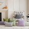 Home Brilliant Holiday Decor Solid Plush Corduroy Striped Square Spring Pillow Covers Set of 2 Cushion Covers for Living Room Decor, 50cm, 20 x 20 Inch, Sage Green.