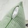 Home Brilliant Holiday Decor Solid Plush Corduroy Striped Square Spring Pillow Covers Set of 2 Cushion Covers for Living Room Decor, 50cm, 20 x 20 Inch, Sage Green.