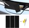 LANZMYAN Compatible with Bowtie Logo Wrap Stickers Cut-Your-Own Emblem Overlay DIY Decals for Chevy 3PCS Matte Black.
