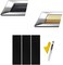 LANZMYAN Compatible with Bowtie Logo Wrap Stickers Cut-Your-Own Emblem Overlay DIY Decals for Chevy 3PCS Matte Black.