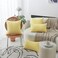 Home Brilliant Yellow Pillow Covers Striped Velvet Corduroy 2 Pack Decorative Throw Pillow Covers for Couch Sofa Bed Winter Decor, 18x18 inch, Sundress.