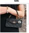UnnFiko Wallet Case Compatible with iPhone 12 Pro, Cute Light Luxury Bag Design, Purse Flip Card Pouch Cover Soft Silicone Case with Handstrap Long Shoulder Strap (Black, iPhone 12 Pro.