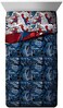 Jay Franco Marvel Spiderman Burst 5 Piece Full Bed Set - Includes Reversible ComforterSheet Set - Bedding - Super Soft Fade Resistant Microfiber (Official Marvel Product.