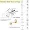 Staligue 18 Pairs Tiny Cartilage Stud Earrings for Women Men Star Moon Heart Disc Ball CZ Small Screwback Flat Back Stud Earrings Stainless Steel Geometric Barbell Flatback Earrings Piercing Set.