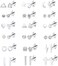 Staligue 18 Pairs Tiny Cartilage Stud Earrings for Women Men Star Moon Heart Disc Ball CZ Small Screwback Flat Back Stud Earrings Stainless Steel Geometric Barbell Flatback Earrings Piercing Set.