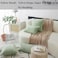 Home Brilliant Sage Green Rectangle Spring Pillow Covers 12x20 Lumbar Pillow Cover Accent Corduroy Striped Oblong Throw Pillows for Couch Decor, Set of 2, 12 x 20 inch, Sage Green.