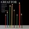 Danilovo Pure Beeswax Candles - No-Drip, Smoke-Less, Tall, Thin Taper Candles &ndash; Decorative Candles for Church Prayer, Decor or Birthday Candles &ndash; Honey Scented Candles &ndash; 6. 5&rdquo;x0. 22&rdquo;(6 Colors, 300 pcs