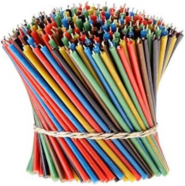Danilovo Pure Beeswax Candles - No-Drip, Smoke-Less, Tall, Thin Taper Candles &ndash; Decorative Candles for Church Prayer, Decor or Birthday Candles &ndash; Honey Scented Candles &ndash; 6. 5&rdquo;x0. 22&rdquo;(6 Colors, 300 pcs