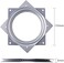 HSTECH 6 بوصة قرص دوار Lazy Susan 500 رطل صينية دوارة بمحامل كروية فولاذية طاولة قوية ومتينة خزانة منخفضة الارتفاع.