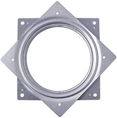 HSTECH 6 بوصة قرص دوار Lazy Susan 500 رطل صينية دوارة بمحامل كروية فولاذية طاولة قوية ومتينة خزانة منخفضة الارتفاع.