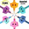 Mr. Pen Owl Pencil Grips, 6 pcs, Silicone Gel, Cute, Fits Pencils, Pens, Crayons.