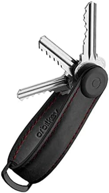 Orbitkey Crazy Horse Leather Key OrganizerQuiet ProfileHolds up to 7 Keys.
