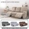 ULTICOR Velvet 8-Pieces Recliner Sofa Covers Stretch Reclining Couch Covers for 3 Cushion Reclining Sofa Slipcovers Furniture Covers Thick Soft Washable (3 Seater Recliner Cover, Taupe.