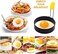 LTWQLing Egg Ring for Frying Eggs and English Muffin - Round Egg Shaper Mold with Anti-scald Handle - Stainless Steel Non-stick Egg Cooker Ring - 2 Pack.