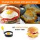 LTWQLing Egg Ring for Frying Eggs and English Muffin - Round Egg Shaper Mold with Anti-scald Handle - Stainless Steel Non-stick Egg Cooker Ring - 2 Pack.