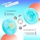 MAGICYOYO K2 Responsive Yoyo for Kids, Professional for Beginners, Dual Purpose Replacement Unresponsive Bearing for Adults/Advanced with 6 StringsBagBearing Remover (Sky Blue.