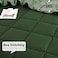 HIG 3pc Green Down Alternative Comforter Set Queen Size - All Season Reversible Comforter with Two Shams - Quilted Duvet Insert with Corner Tabs - Box Stitched - Breathable, Soft, Fluffy.