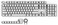Tecware PBT Keycaps, Double-Shot PBT Keycap Set, for Mechanical Keyboards, Full 111 Keys Set, OEM Profile, English (US, ANSI(Pudding White.