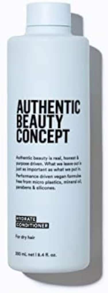 بلسم مرطب من Authentic Beauty Concept للشعر العادي إلى الجاف أو المجعد، يرطب وينعش الشعر الجاف، نباتي، لم يتم اختباره على الحيوانات، خالٍ من السيليكون، 8.4 أونصة سائلة.