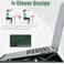 HYZUO 13. 3-14 Inch Laptop Sleeve Case with Stand Feature for MacBook Pro 14 M4/M3/M2/M1 Pro/Max 2025-2021, MacBook Pro/Air 13. 3, 13. 5-13. 8 Surface Laptop, HP Spectre X360 13/14, Midnight Green.
