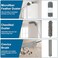 Uppercut Microfiber Duster, 4PCS with Extension Pole(Stainless Steel30 to 100 Inches, Reusable Bendable Dusters, Washable Lightweight Dusters for Cleaning Ceiling Fan, High Ceiling, Blinds, Furniture,