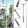 Uppercut Microfiber Duster, 4PCS with Extension Pole(Stainless Steel30 to 100 Inches, Reusable Bendable Dusters, Washable Lightweight Dusters for Cleaning Ceiling Fan, High Ceiling, Blinds, Furniture,