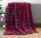 Valerian Luxury Velvet Super Soft Light Weight Blanket Prints Fleece Year Round Home Decor Fuzzy Warm and Cozy Throws, Couch and Gift, 50 x 60 inch, Plaid.