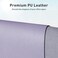 Aothia Leather Desk Pad Protector,Mouse Pad,Office Desk Mat, Non-Slip PU Leather Desk Blotter,Laptop Desk Pad,Waterproof Desk Writing Pad for Office and Home (23. 6" x 13. 7", Lavender.