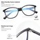 Madison Avenue Blue Light Blocking Glasses Anti Eyestrain UV Glare Blue Light Glasses for Women TV Phone Computer Gaming Eyeglasses.